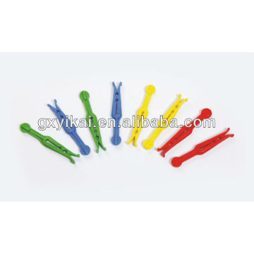 Top quatity pen pegs, conjunto de 24 pcs de plástico com coloridos,